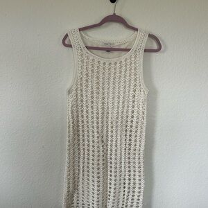 Mango Cream Crochet Dress